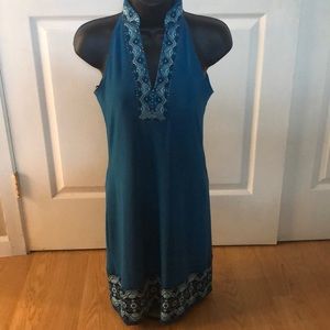 WHBM Sequin Teal Dress Size XXS